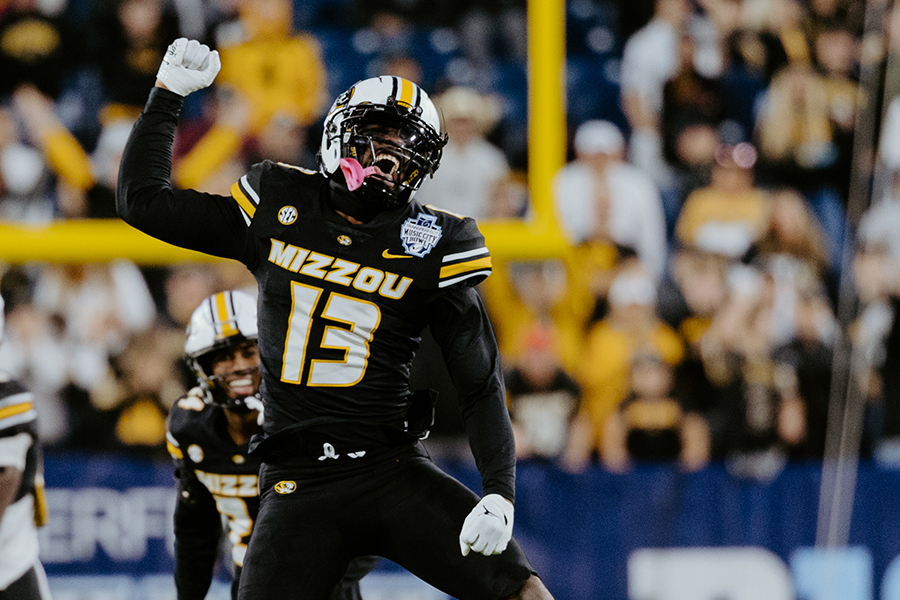 Mizzou athlete celebrating