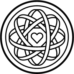 heart in an atom icon
